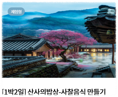 템플스테이 후기