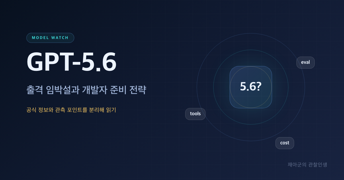 [GPT-5.6] 출격 임박설과 개발자 준비 전략 대표 이미지