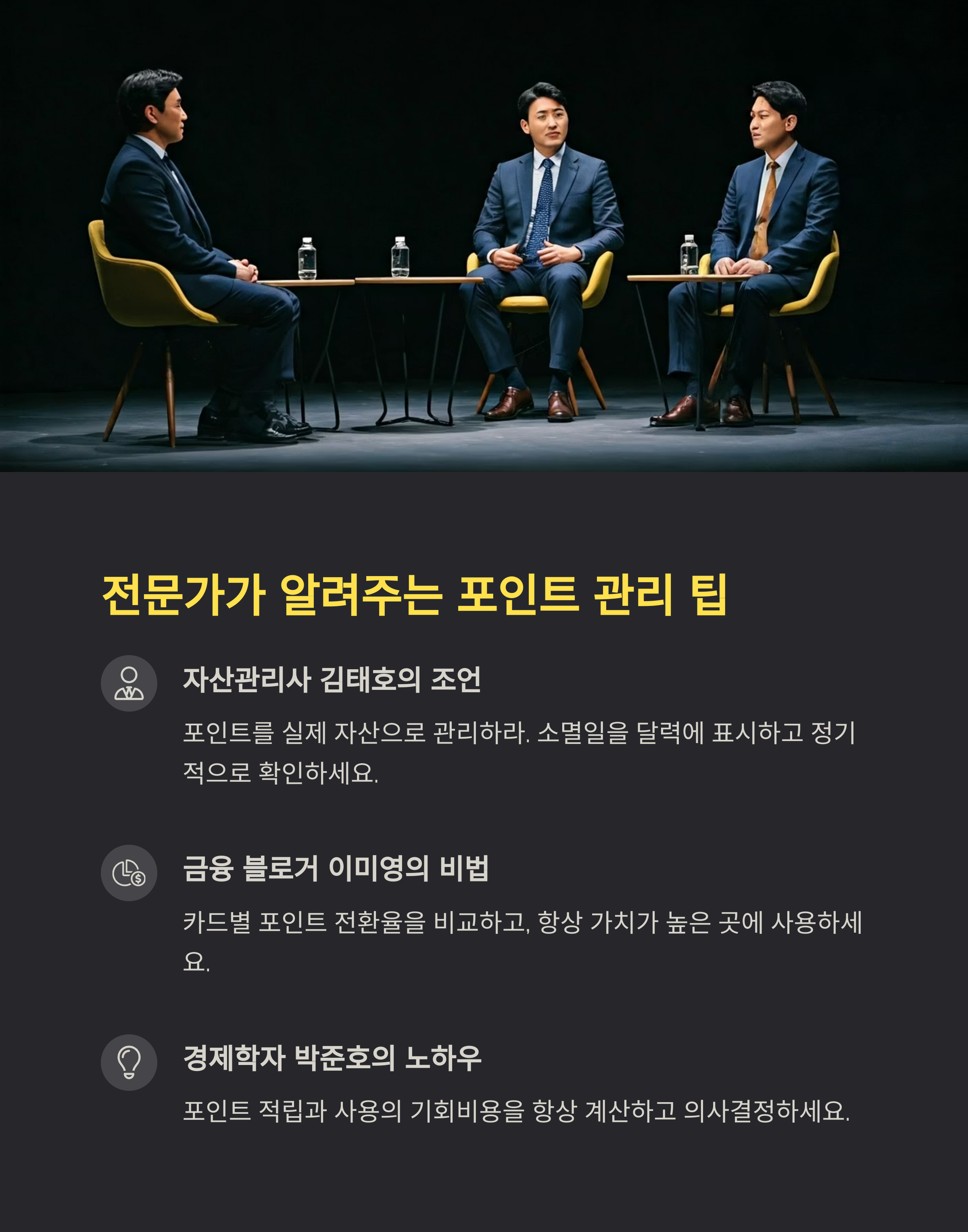 전문가가 알려주는 포인트 관리 팁