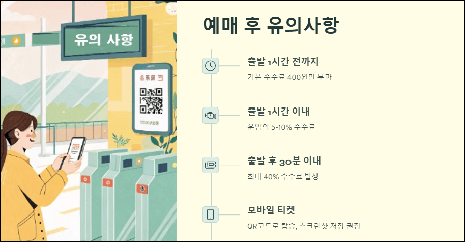 예매 후 유의사항