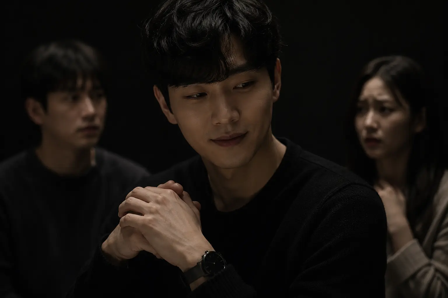 겉으로는 배려하지만 실제로는 자기중심적인 상황 이미지