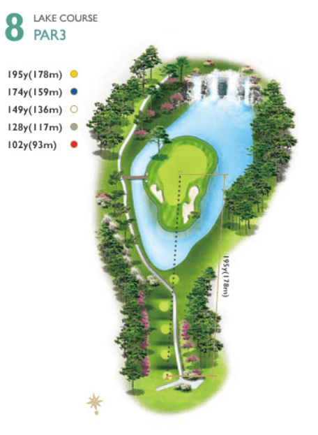 사우스스프링스 컨트리클럽 레이크코스 8