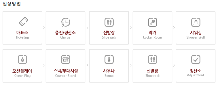 변산 오션플레이 이용방법