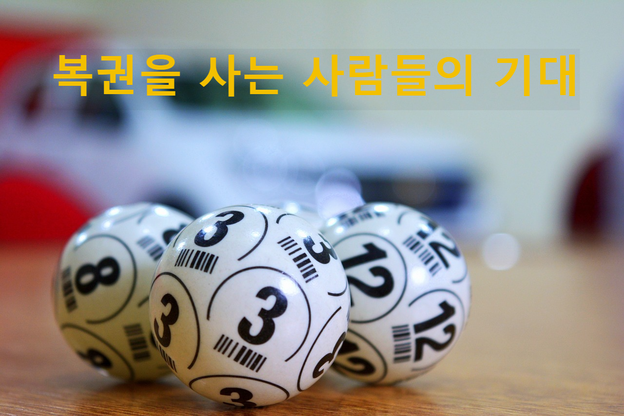 복권을 사는 사람들의 기대