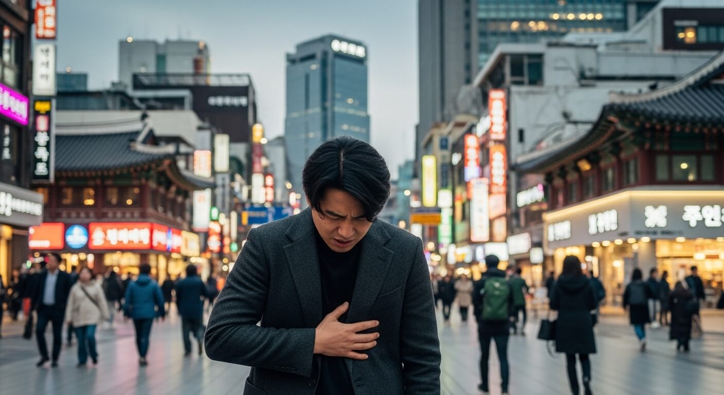 왼쪽 갈비뼈 아래 통증