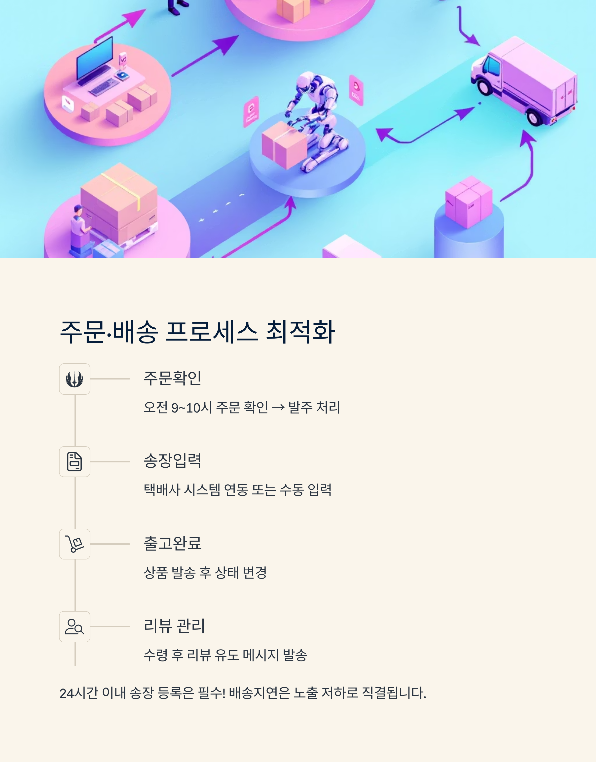 주문,배송 프로세스 최적화