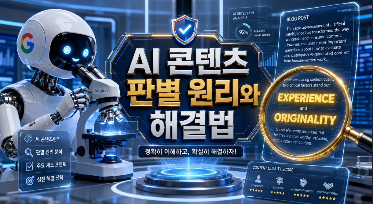 AI가 쓴 글을 구글이 식별하는 이유와 경험 중심 콘텐츠 작성 전략 썸네일