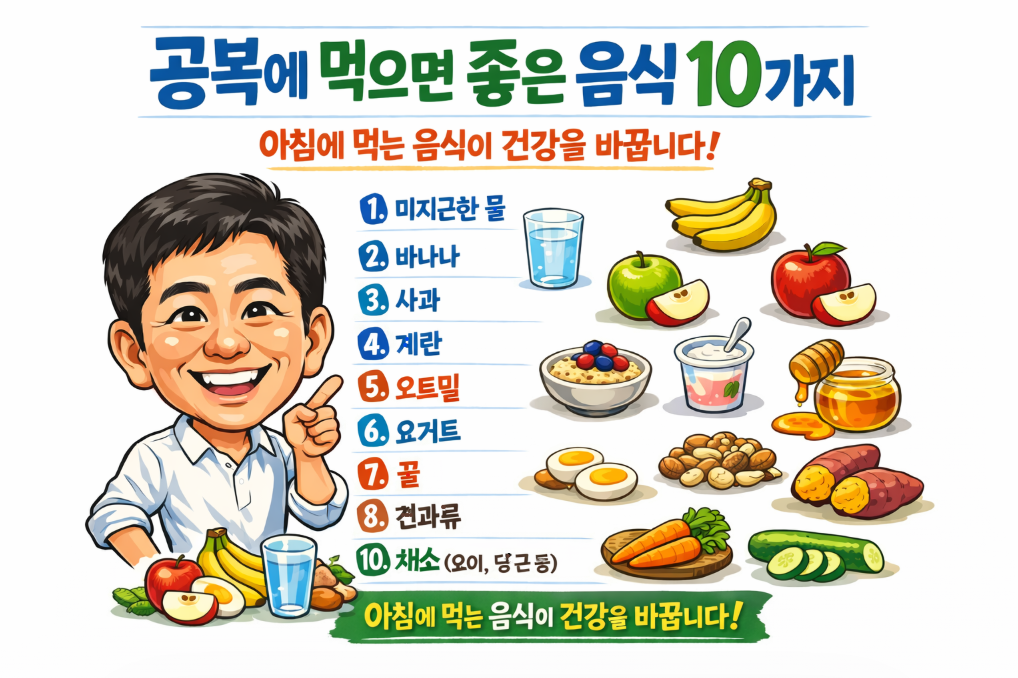 공복에 먹으면 좋은 음식 10가지, 아침에 먹는 음식이 건강을 바꿉니다-사진-