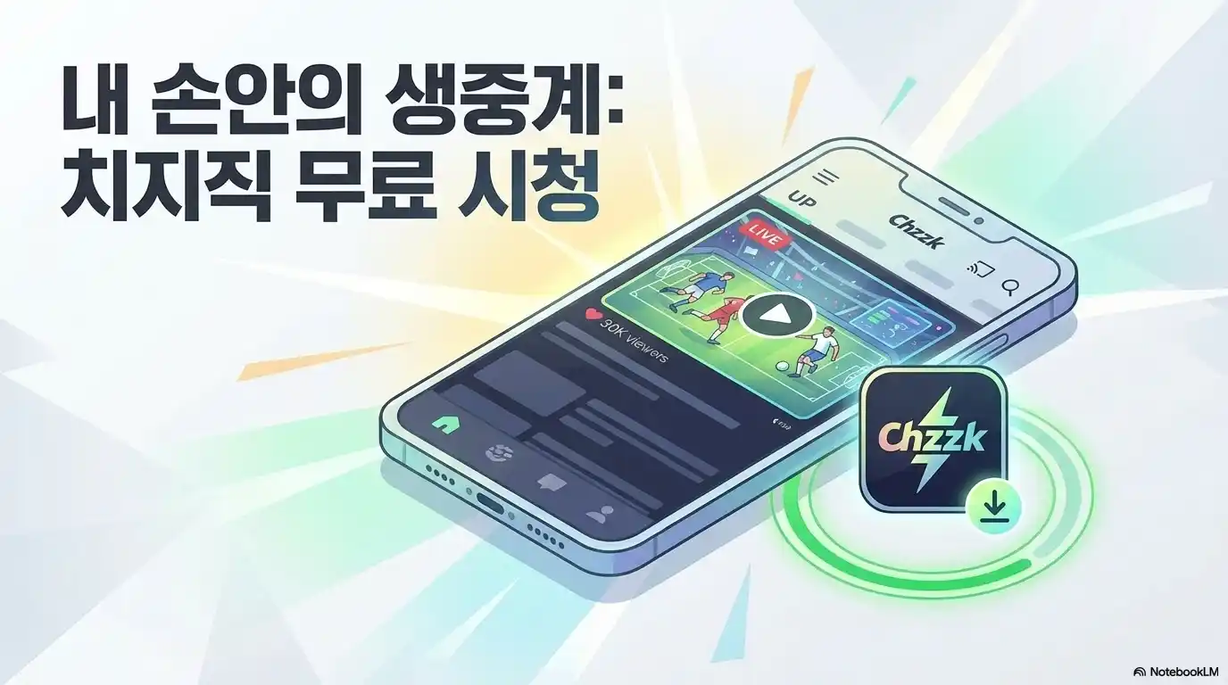 2026 월드컵 한국 체코전 치지직 무료 생중계 모바일 스마트폰 시청 방법