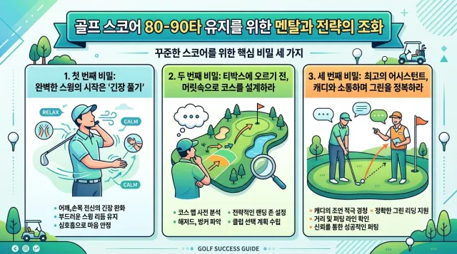 80~90타을 유지하기 위한 멘털 관리에 대한 이미지