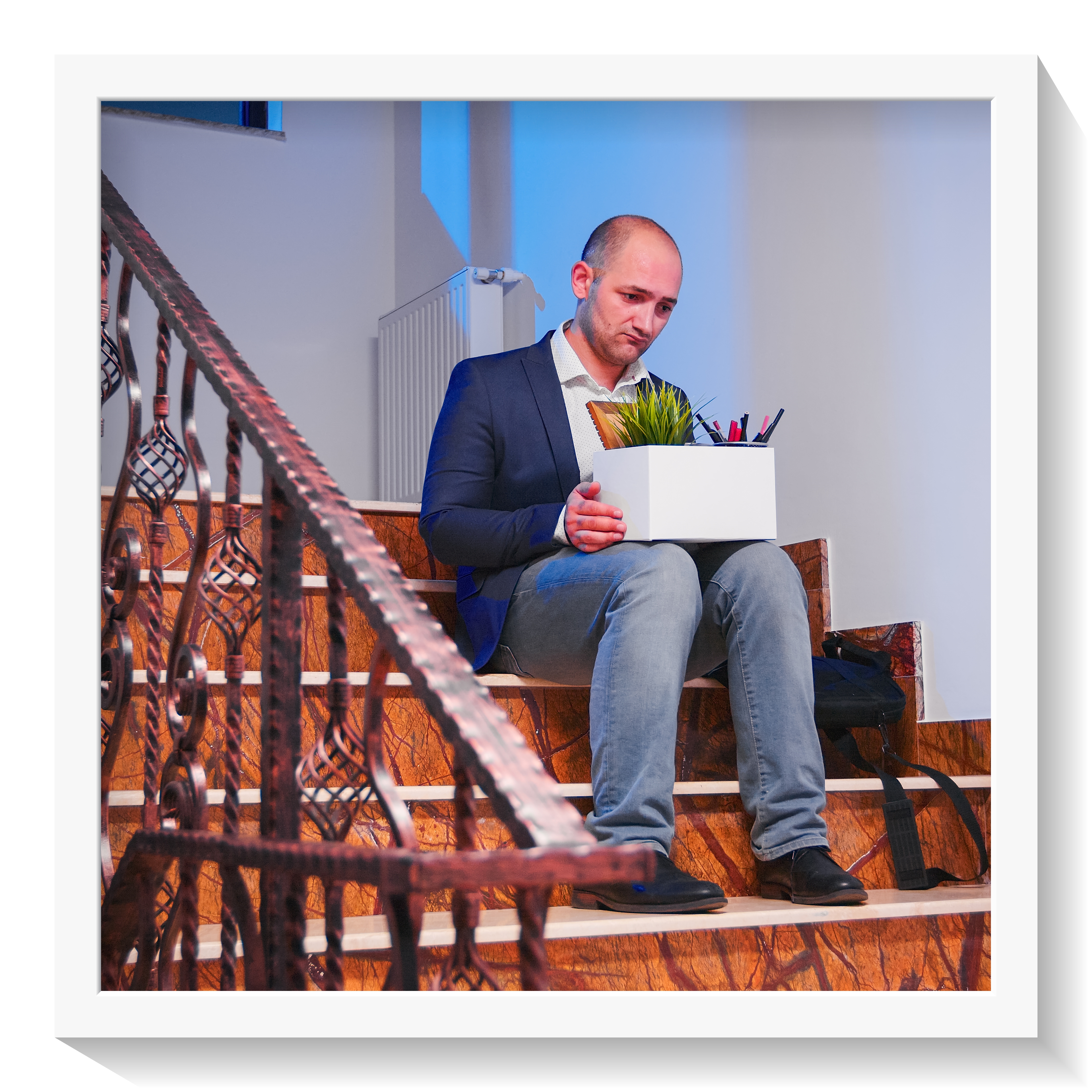 사직서양식 제출후 계단에서