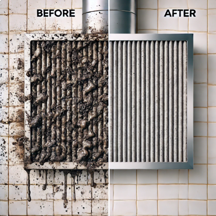 주방 후드 기름때 제거방법