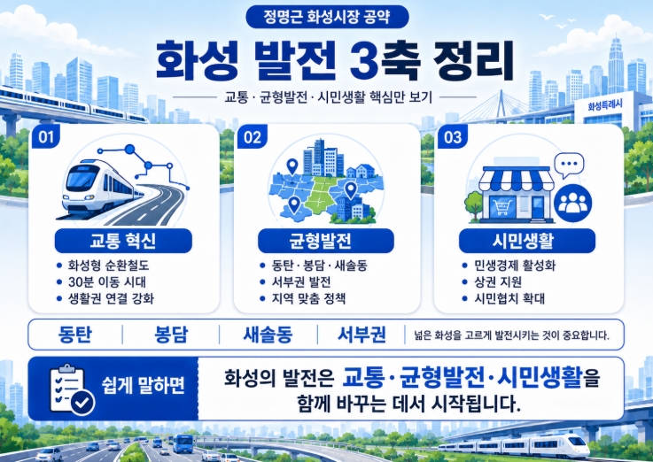 정명근 화성시장 당선자 프로필&middot;공약 총정리
