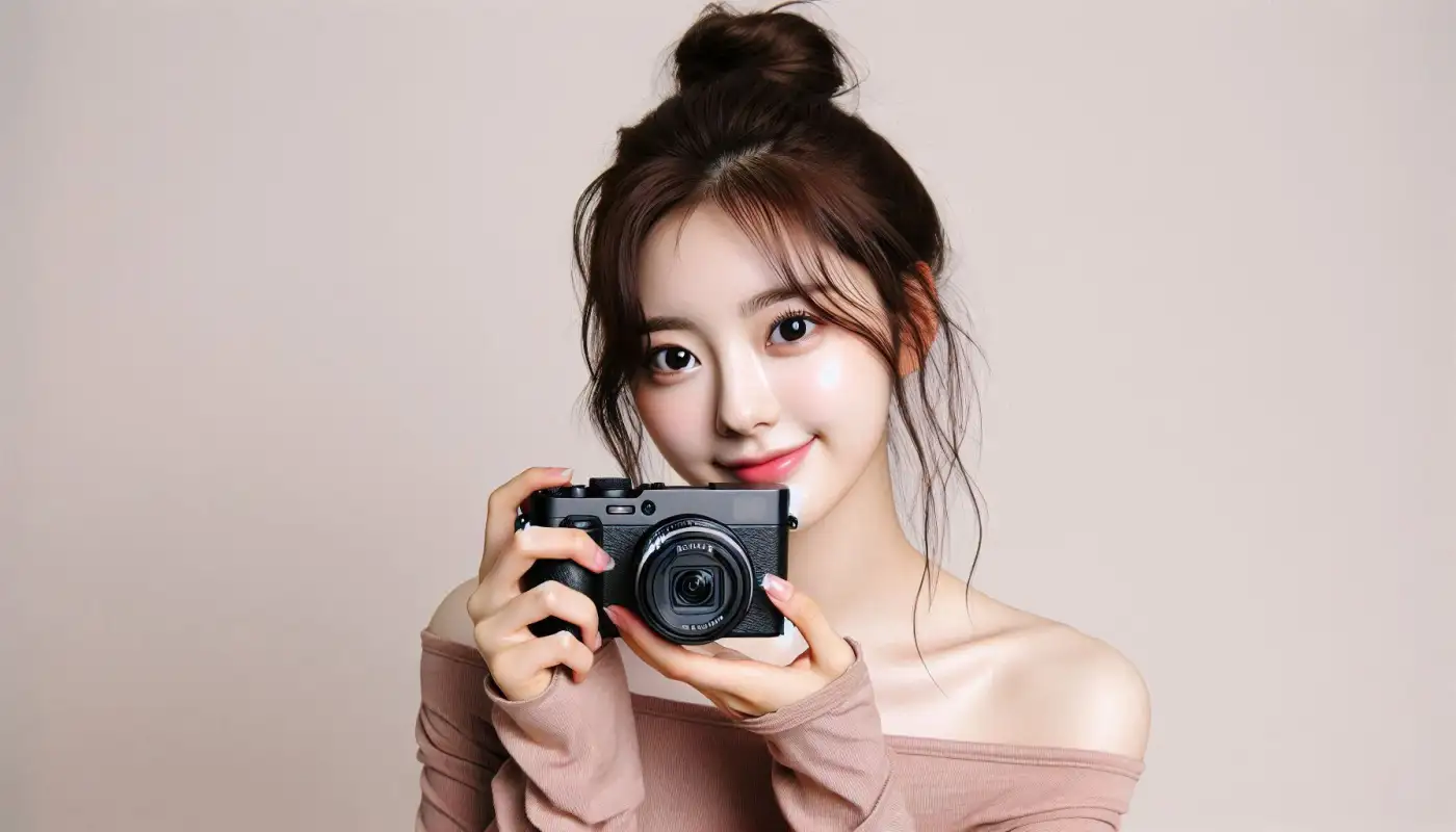 불꽃놀이-촬영법으로-사진찍는-여성의-모습