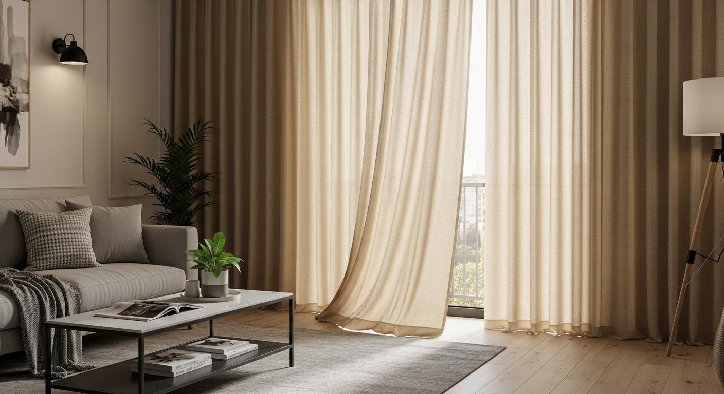 거실 커튼 인테리어