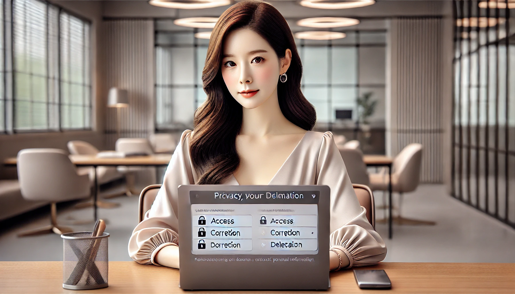 개인정보 민원 처리하는 이미지