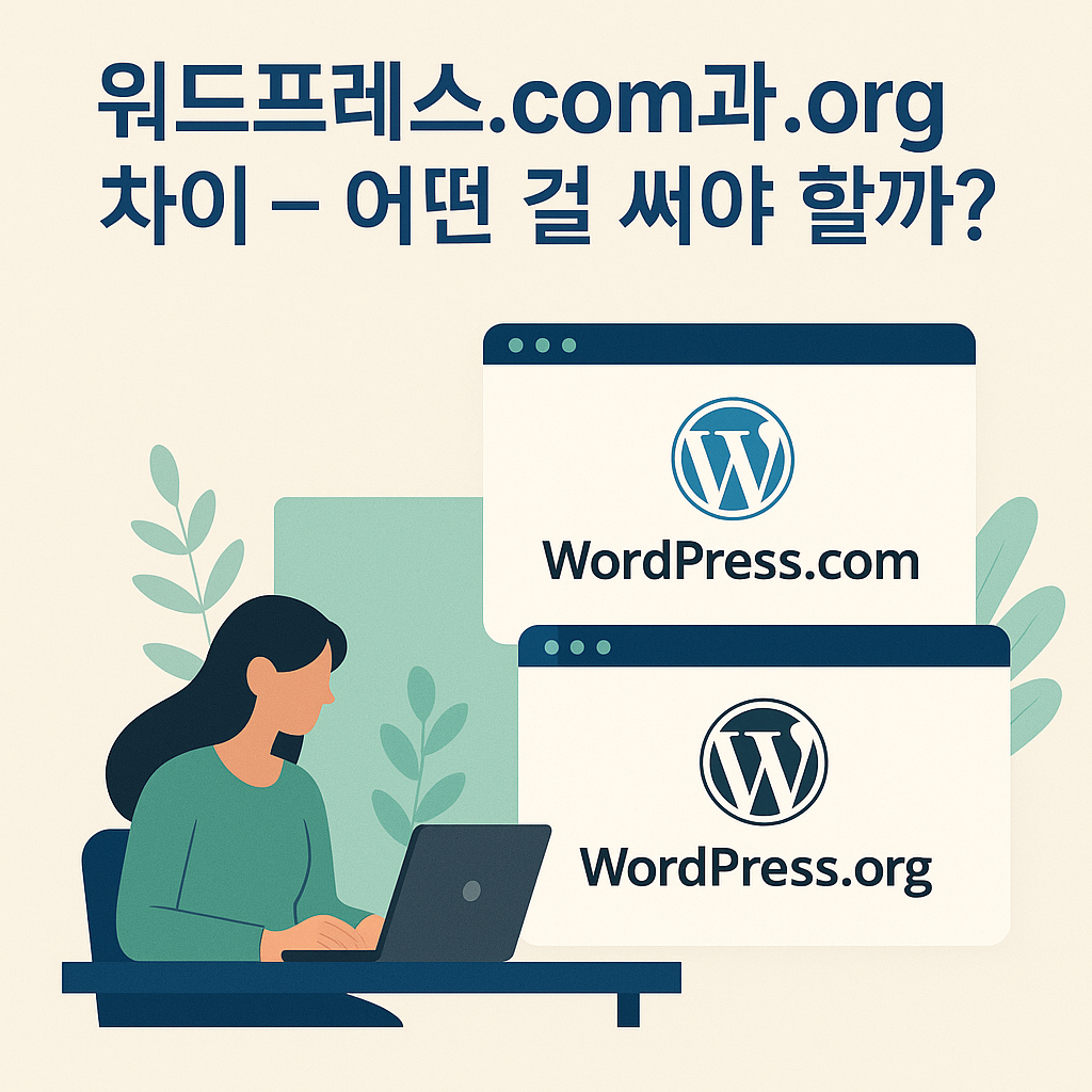 워드프레스.com vs .org 차이