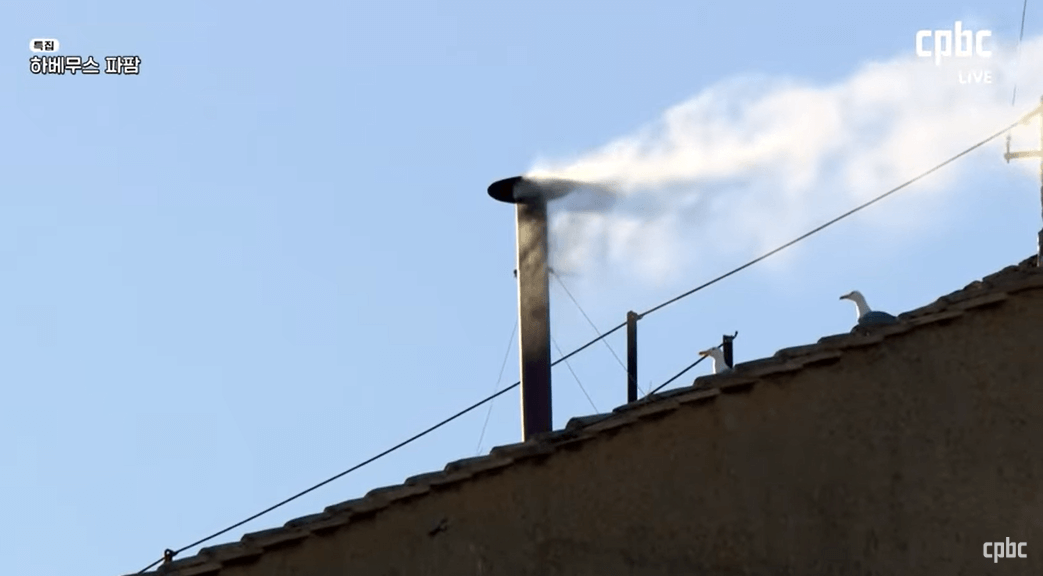 콘클라베 흰 연기, 교황 레오 14세 선출 축하 (로버트 프란시스 프레보스트 추기경)
