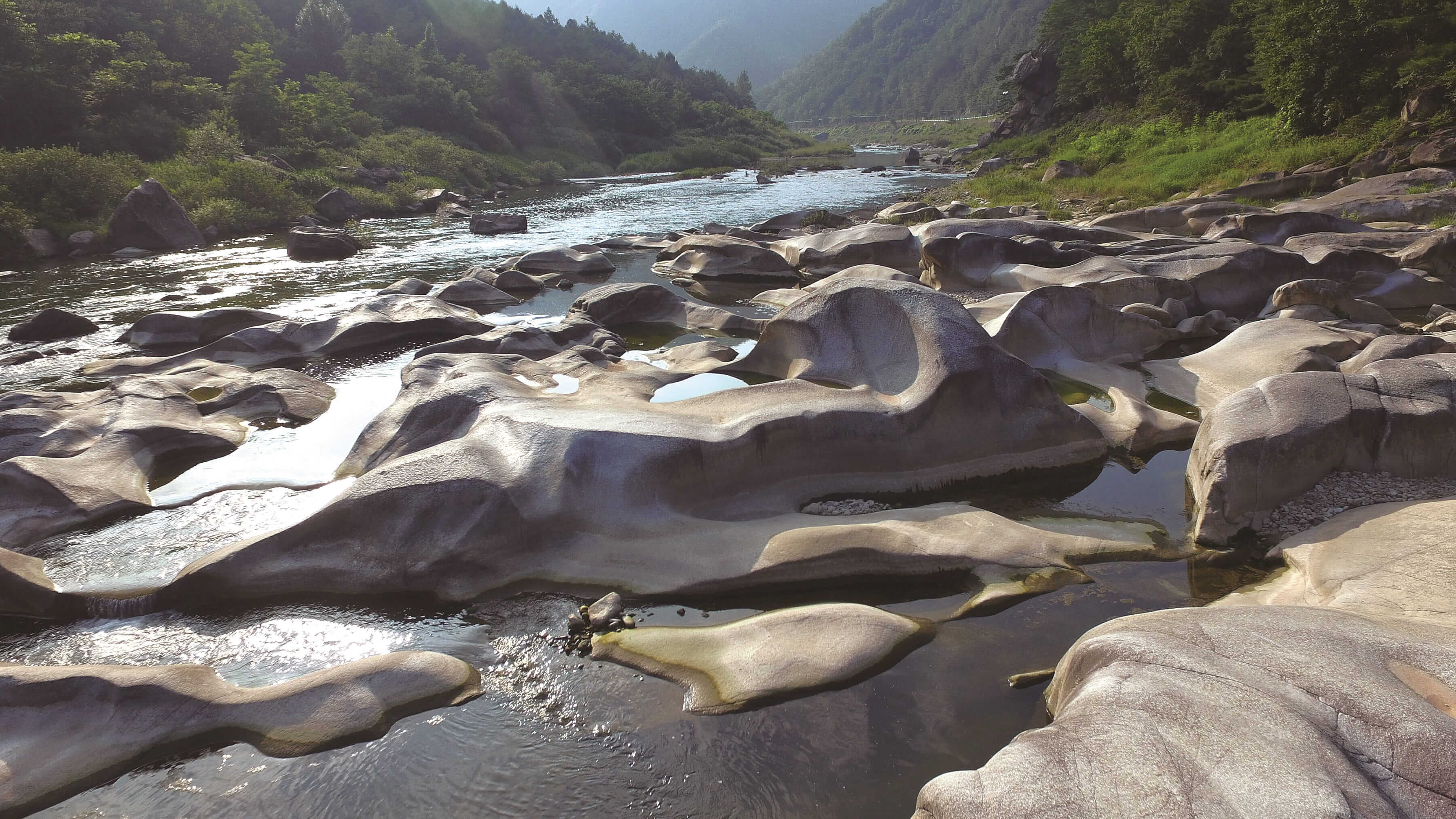 영월 요선암 돌개구멍
