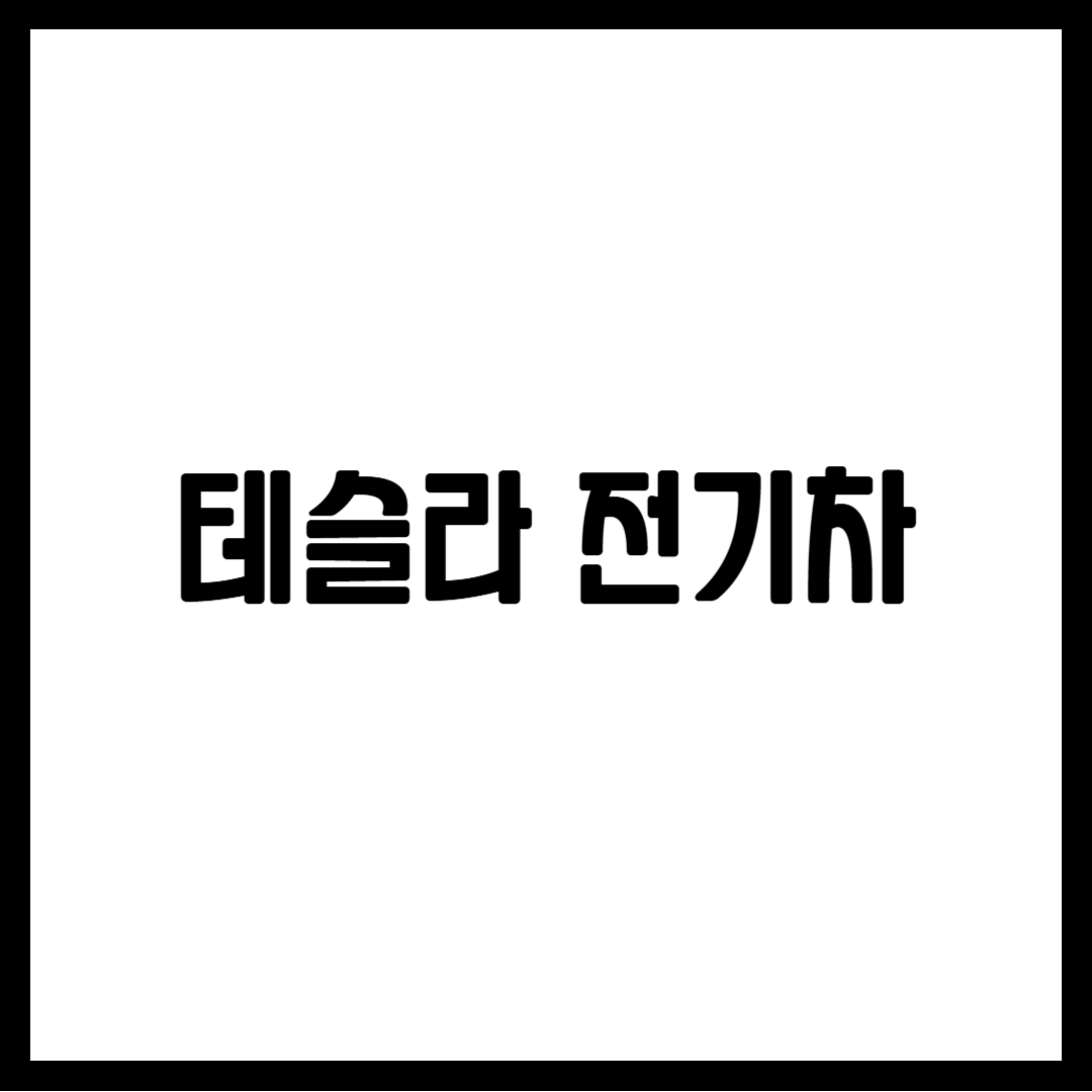 테슬라 전기차