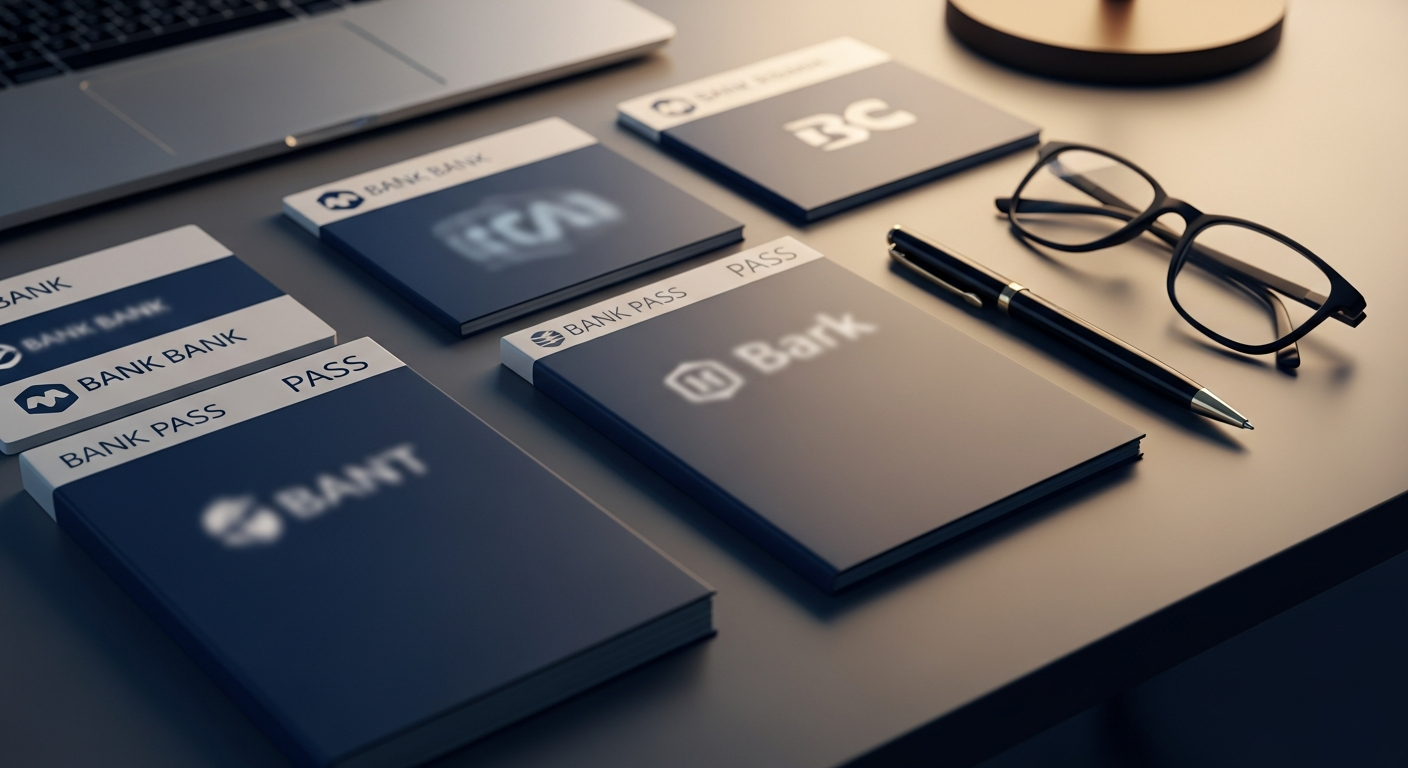 돋보기를 들고 여러 은행의 파킹통장 상품 비교표를 꼼꼼하게 살펴보고 있는 사람