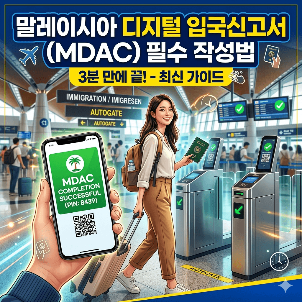 말레이시아 디지털 입국신고서 (MDAC) 필수 작성법
