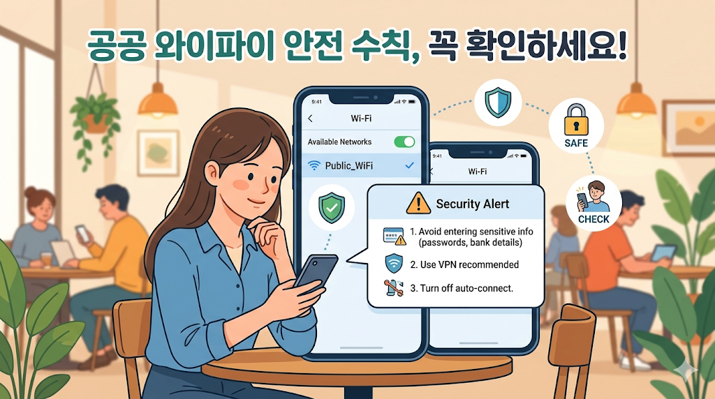 공공 와이파이를 사용할 때 꼭 알아야 할 기본 보안 수칙과 주의사항