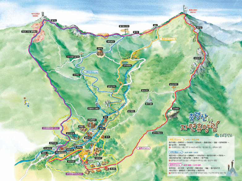 남양주 축령산 자연휴양림 등산로