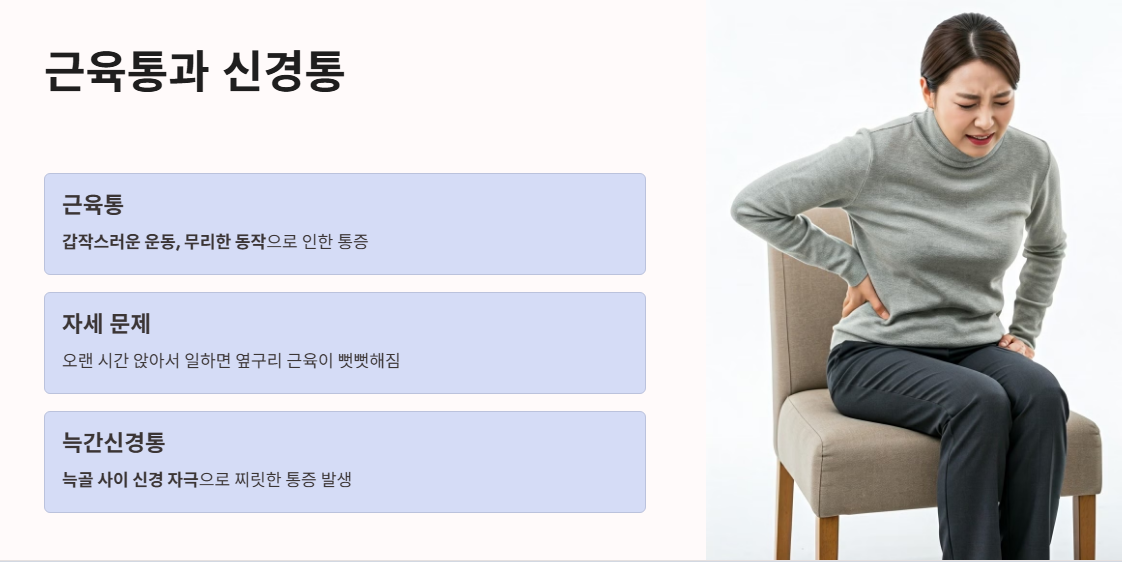 왼쪽 옆구리 통증: 근육통과 신경통