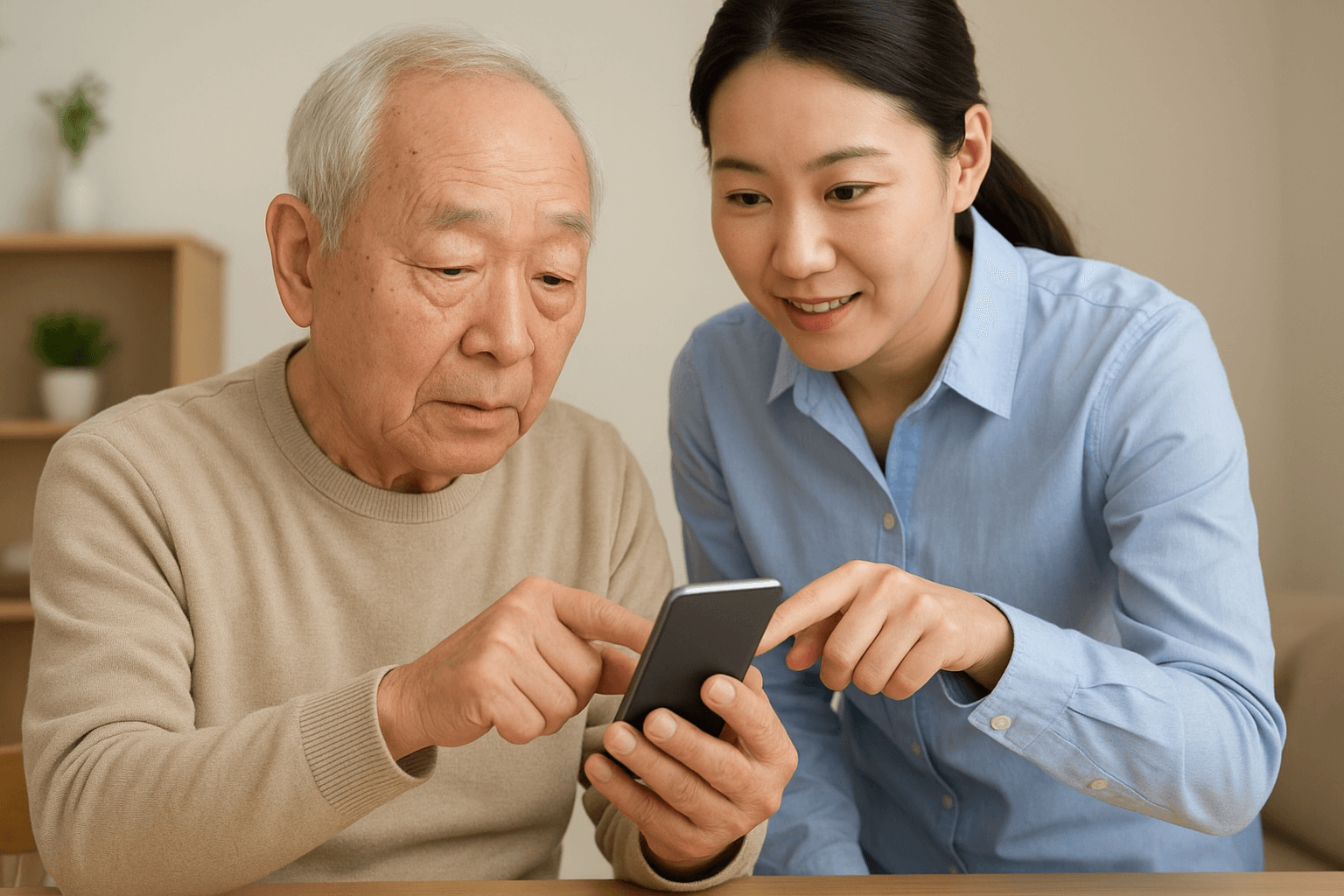 노인 대상 디지털 기기 활용 교육법: 스마트폰 초기 설정 가이드
