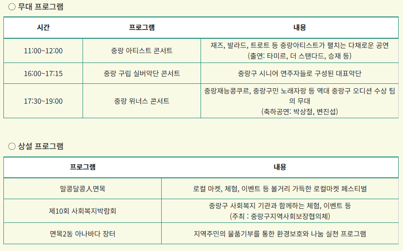 중랑 아티스트 페스티벌1