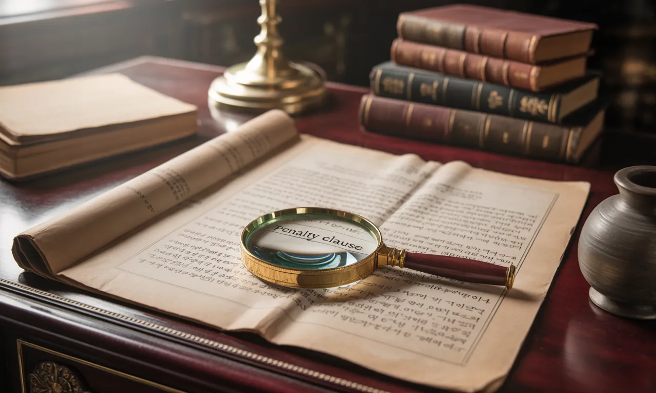 계약 파기 시 위약금