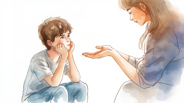 ISTJ 청소년은 감정보다 책임으로 움직이고, 우울함을 조용히 내면화합니다. 그들의 우울은 아주 성실하게 감춰지기 때문에, 가까운 어른이 먼저 감정의 공간을 열어줘야 합니다에 관한 그림