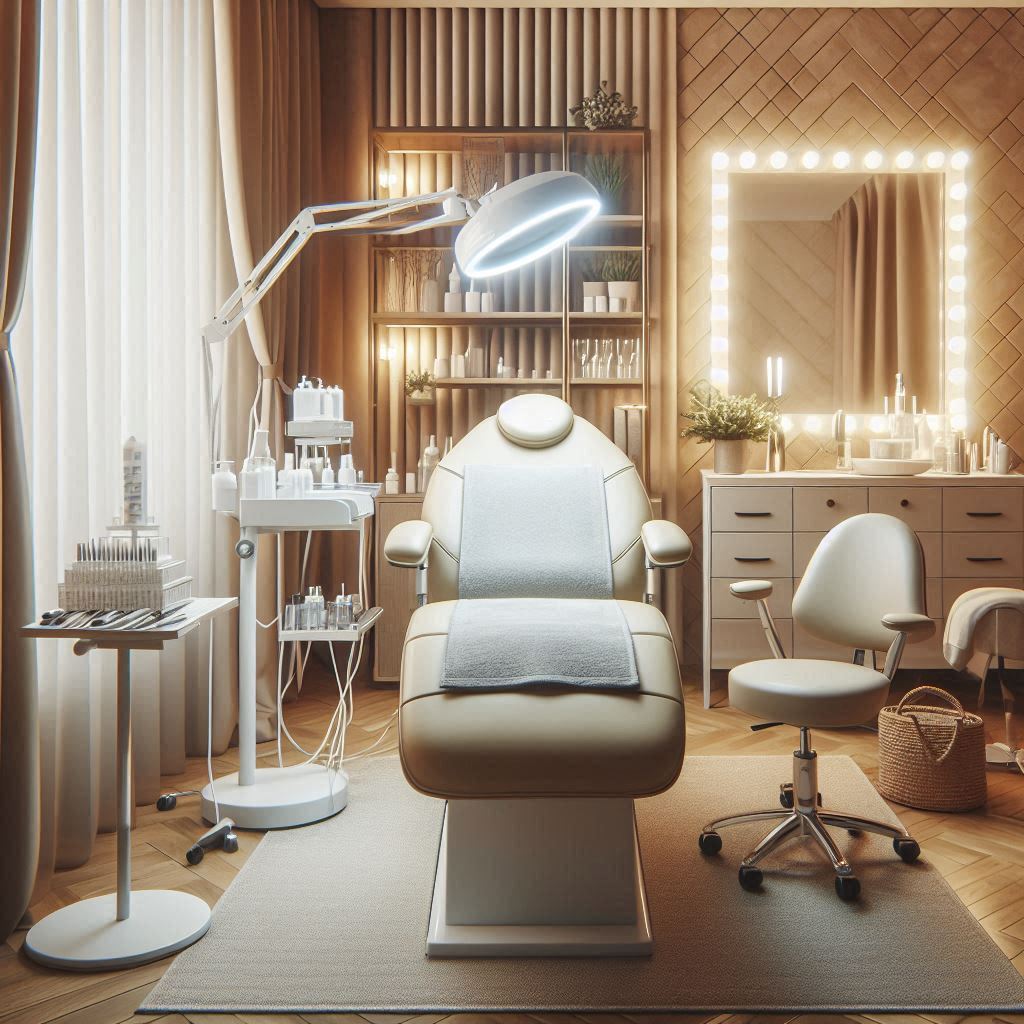 피부,체형관리 샵 배경