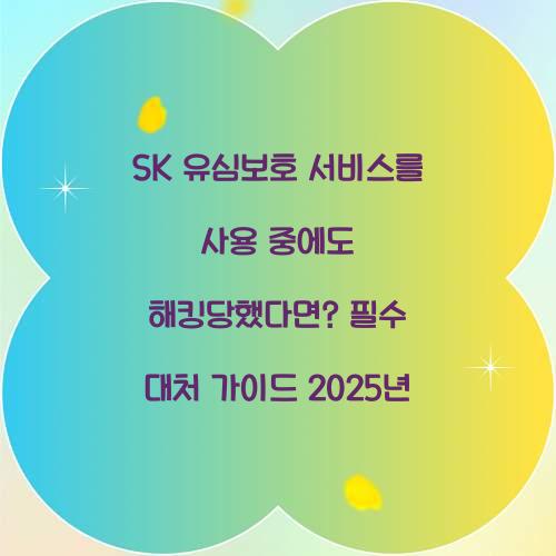 SK 유심보호 서비스를 사용 중에도 해킹당했다면? 대처 가이드
