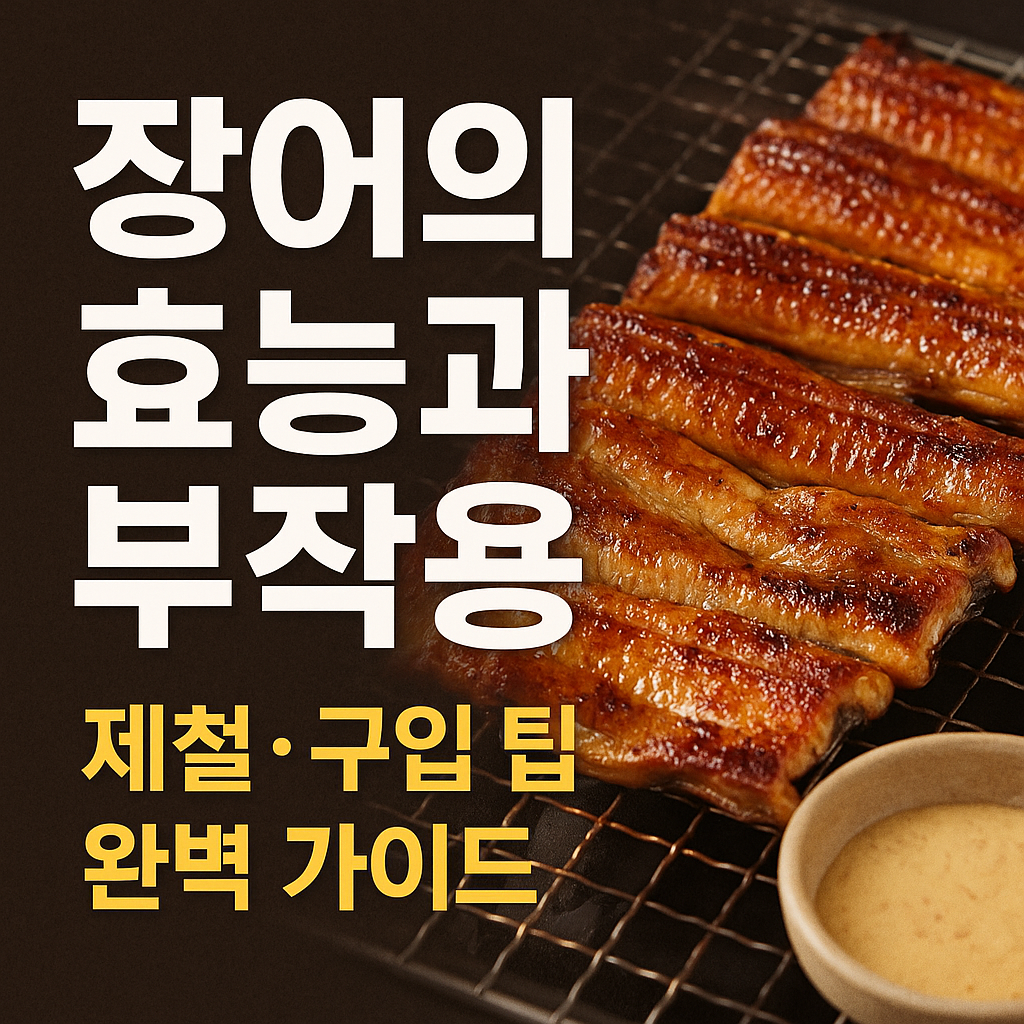 장어의 효능과 부작용 풍천민물장어 제철 구입 팁