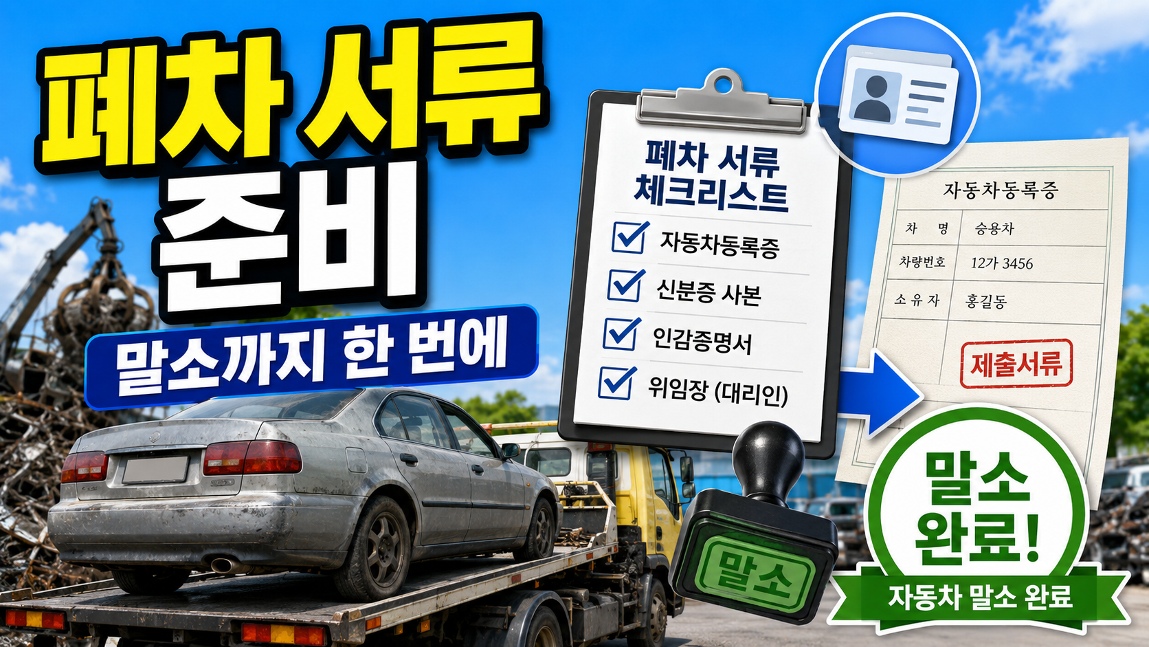 자동차 폐차 서류 준비부터 말소까지 한 번에 정리