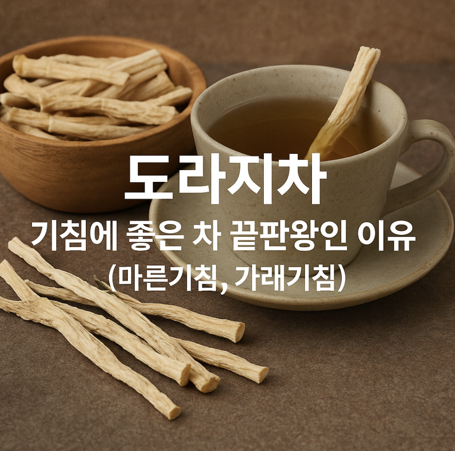 도라지차, 기침에좋은차 끝판왕인 이유 (마른기침, 가래기침)