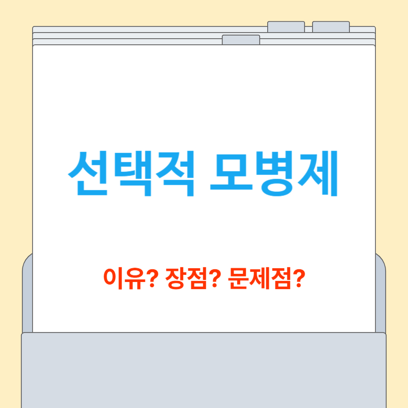 선택적 모병제 뜻과 이재명 대표의 도입 주장 이유