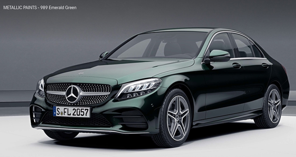 벤츠 c 클래스 색상코드 Emerald Green( 색상코드 :&nbsp; 989)