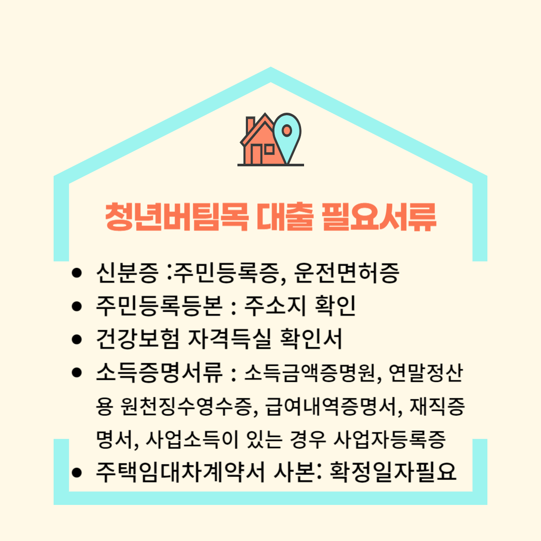 청년버팀목대출필요서류