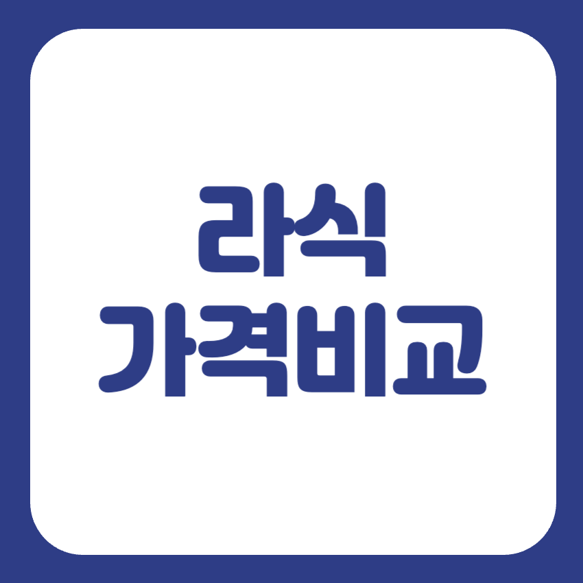 라식 비용 비교