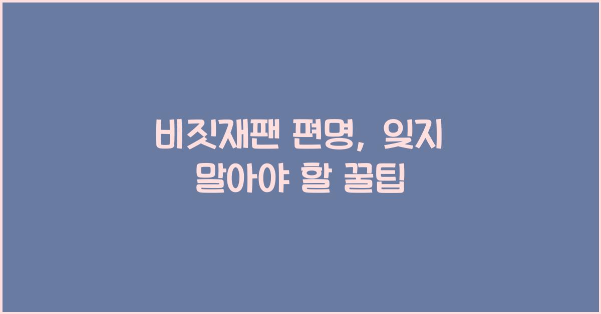 비짓재팬 편명