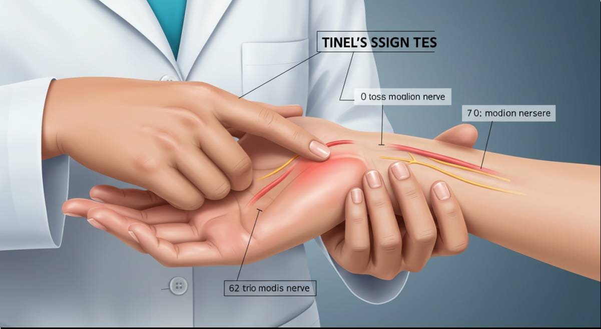 손목터널증후군 티넬 징후(Tinel's Sign) 검사