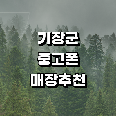 부산 기장군 중고폰
