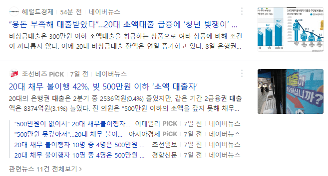 소액대출 관련 뉴스기사