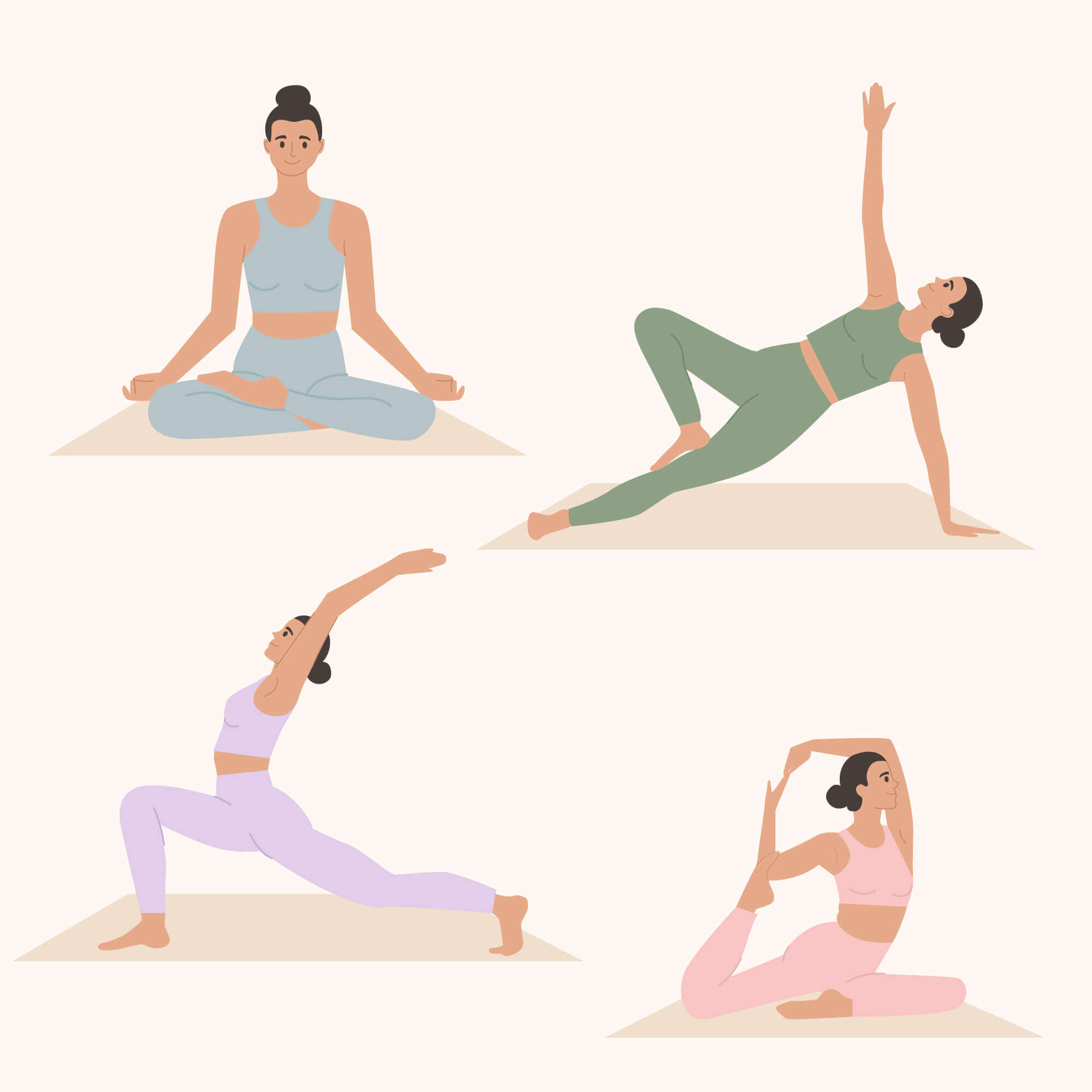 초보자를 위한 요가 매트 위 하루 루틴