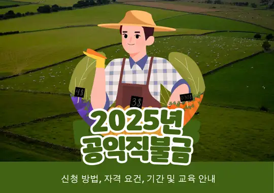 2025년 공익직불금