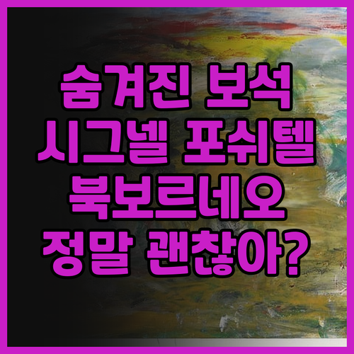시그넬 포쉬텔 북보르네오의 숨겨진 보