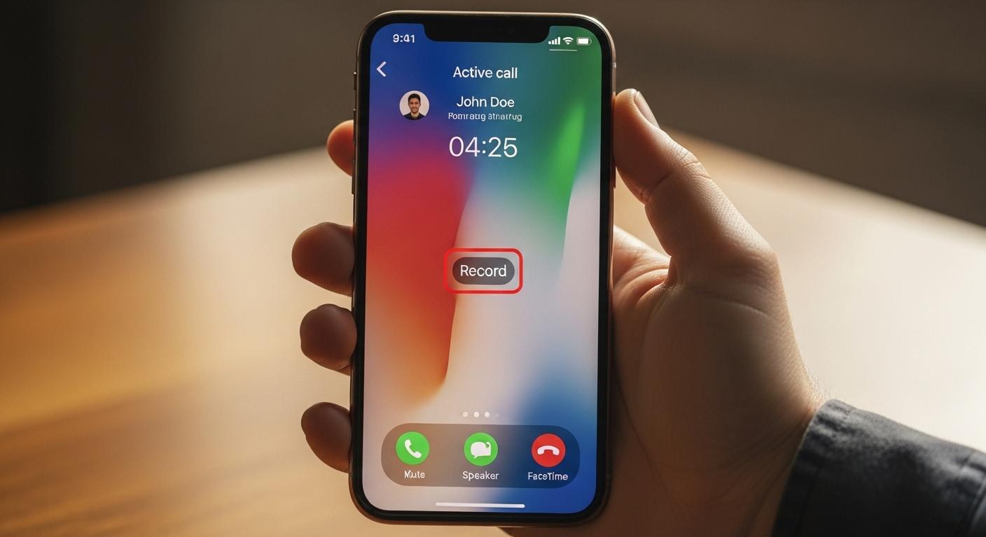 아이폰 통화녹음기능